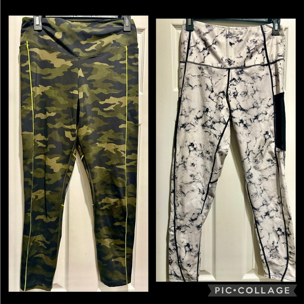 Victoria's Secret Camo and Marble Leggings Set